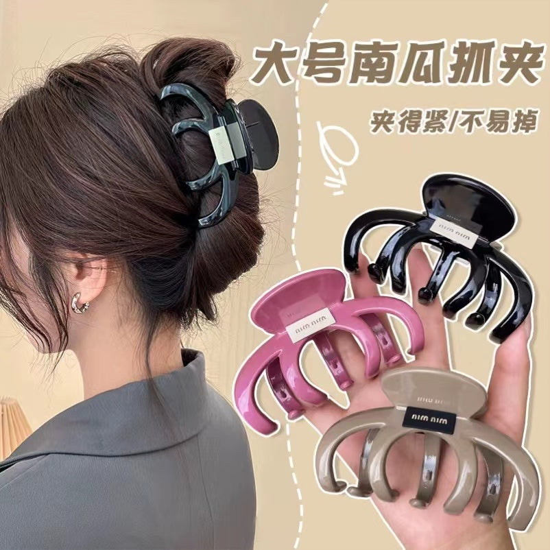 Large Pumpkin Hair Claw Clip