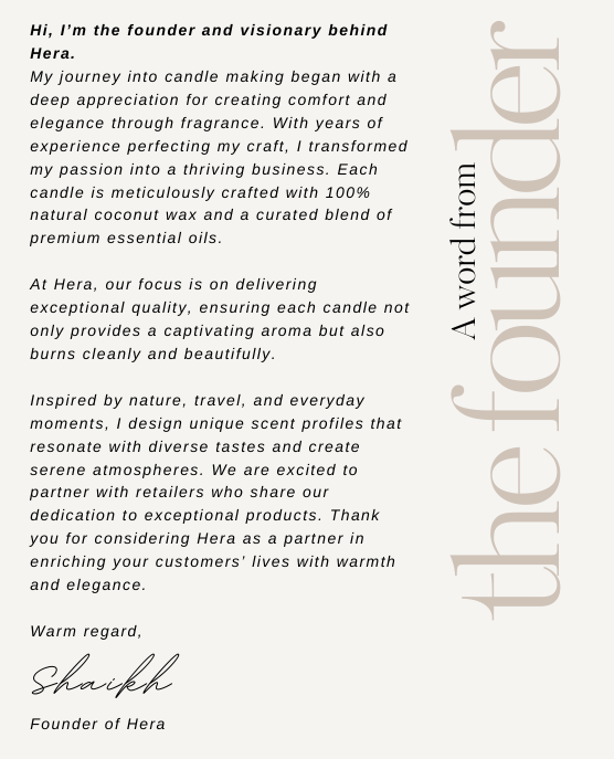 HERA LUXURY OUD SCENTED CANDLES 100G