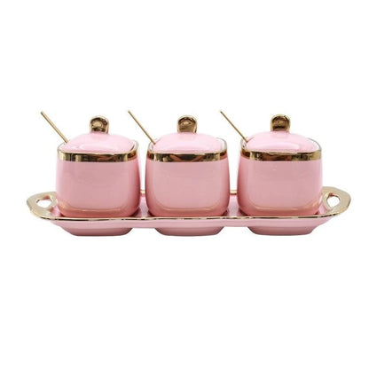 RM69 Murah XXL Heavy Gold Set | XXL Heavy Gold Set  Nordic Luxury Spice Jar Kitchenware RM99 – SatuLand KL (Pink)