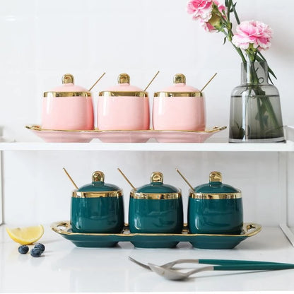 RM69 Murah XXL Heavy Gold Set | XXL Heavy Gold Set  Nordic Luxury Spice Jar Kitchenware RM99 – SatuLand KL (Pink)