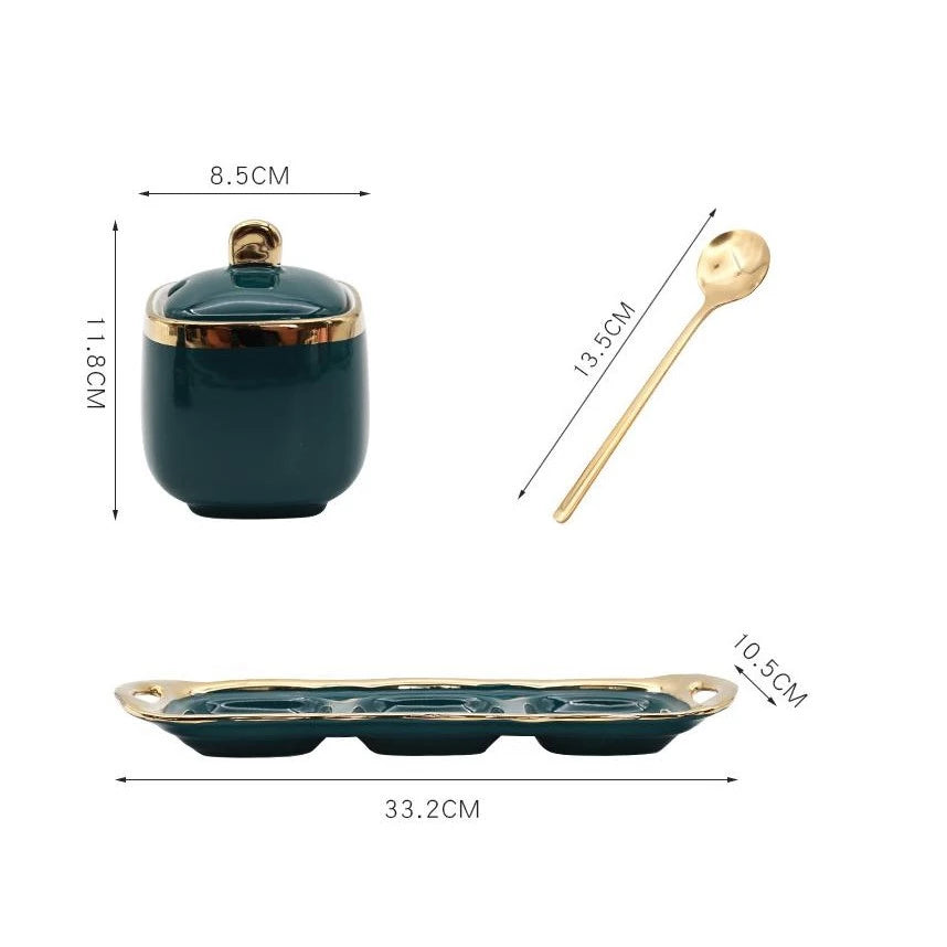 RM69 Murah Xxl Heavy Gold Set | Xxl Heavy Gold Set Nordic Luxury Spice Jar Kitchenware RM99 – SatuLand KL (Emerald Green)