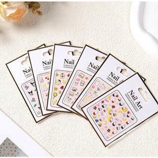 RM3 Murah 5D embossed children's nail stickers | 5D Embossed RM3 – SatuLand KL
