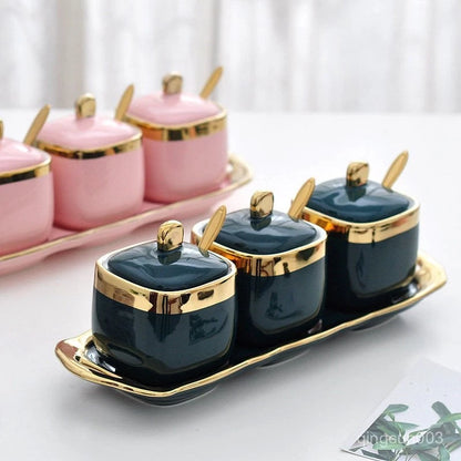 RM69 Murah XXL Heavy Gold Set | XXL Heavy Gold Set  Nordic Luxury Spice Jar Kitchenware RM99 – SatuLand KL (Pink)