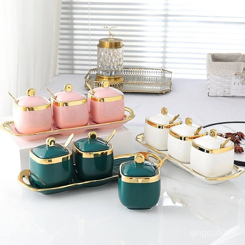 RM69 Murah XXL Heavy Gold Set | XXL Heavy Gold Set  Nordic Luxury Spice Jar Kitchenware RM99 – SatuLand KL (Pink)
