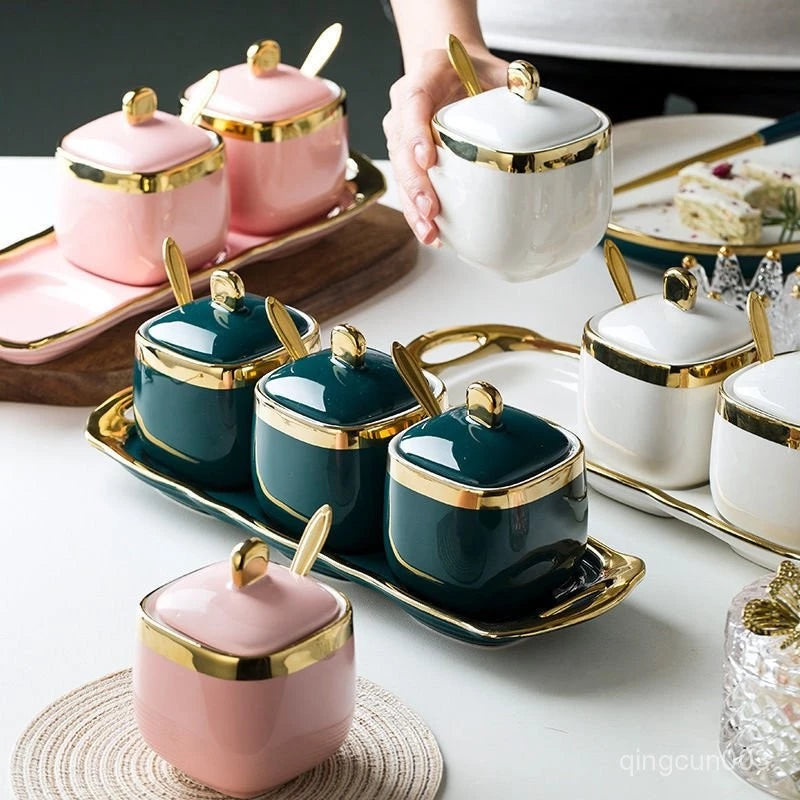 RM69 Murah Xxl Heavy Gold Set | Xxl Heavy Gold Set Nordic Luxury Spice Jar Kitchenware RM99 – SatuLand KL (Emerald Green)