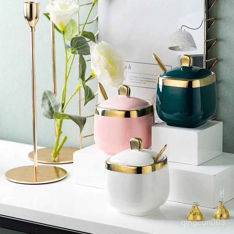 RM69 Murah XXL Heavy Gold Set | Xxl Heavy Gold Set  Nordic Luxury Spice Jar Kitchenware RM99 – SatuLand KL (White Gold)
