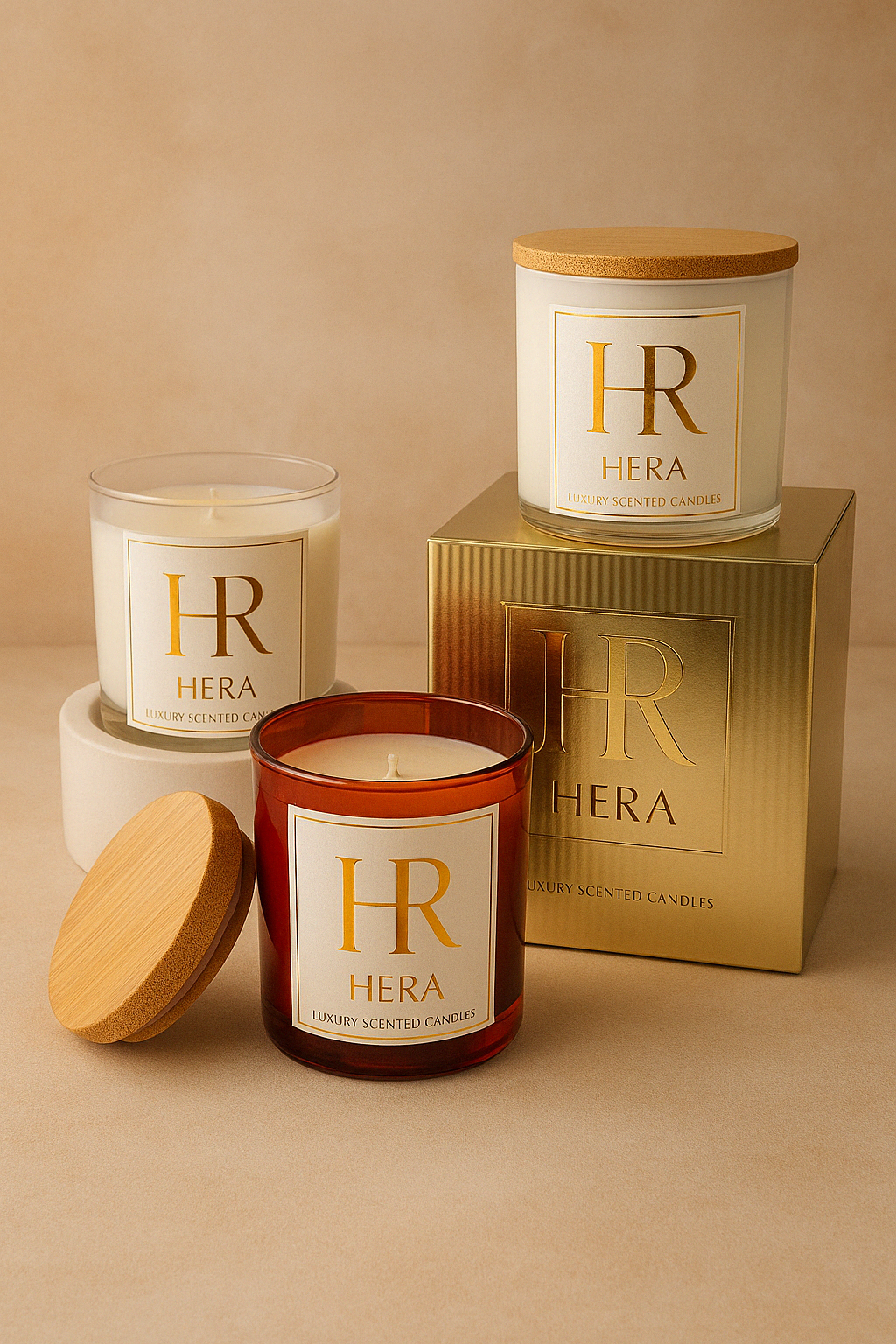 HERA LUXURY OUD SCENTED CANDLES 100G